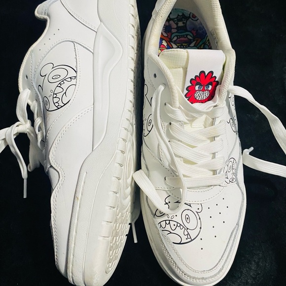 Skechers White Athletic Shoes Retro Design - Picture 7 of 9